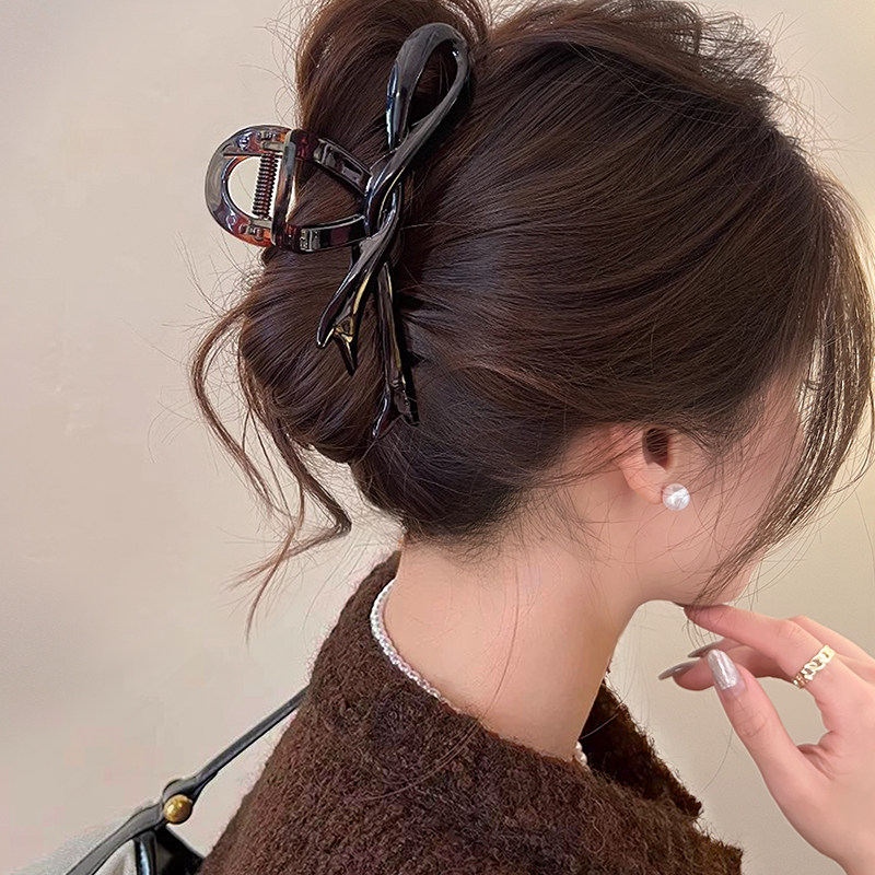 超好看鲨鱼夹大号ins风抓夹后脑勺2025新款高端夹子头饰气质发抓