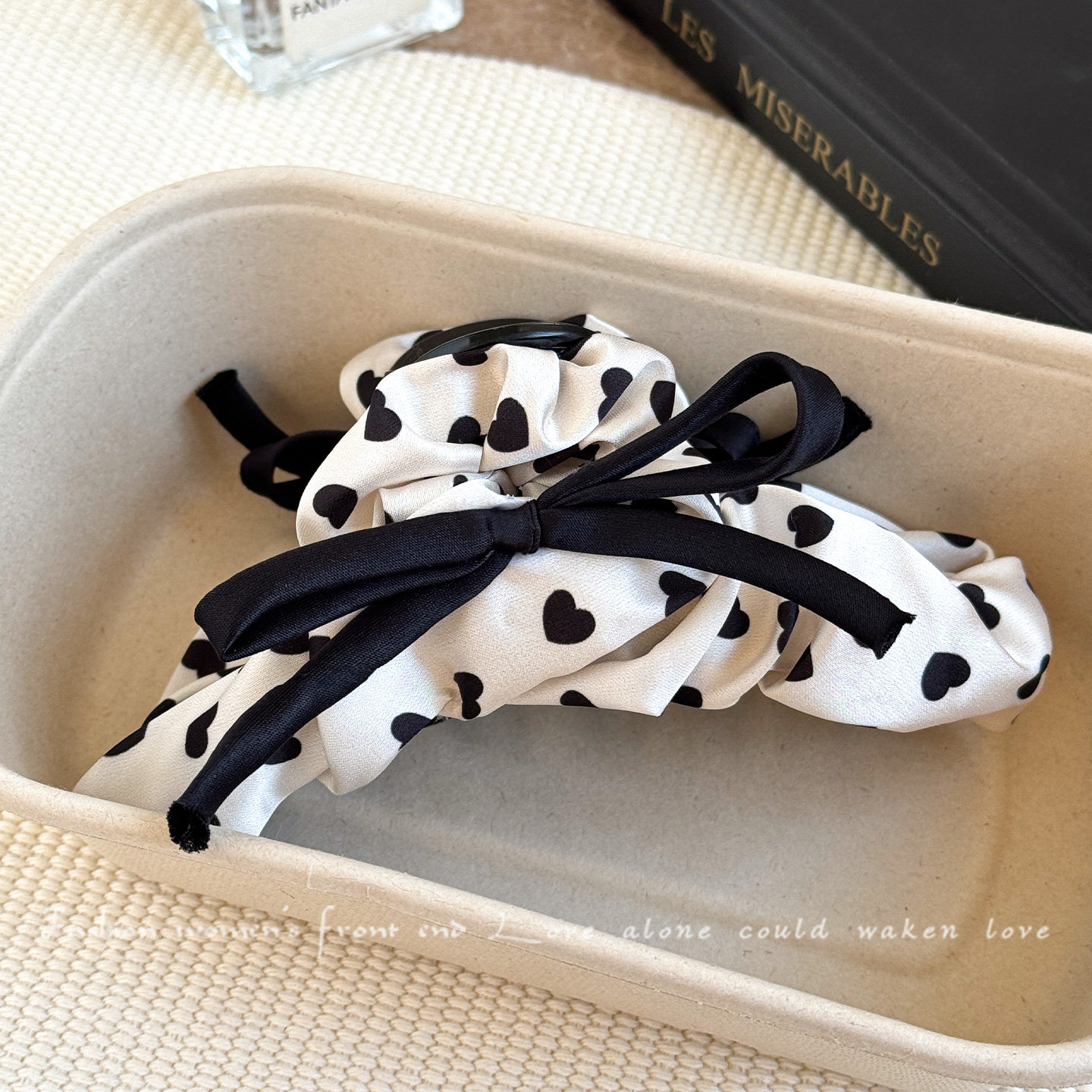 蝴蝶结抓夹白色波点鲨鱼夹2025新款大号后脑勺发抓发量多发卡头饰