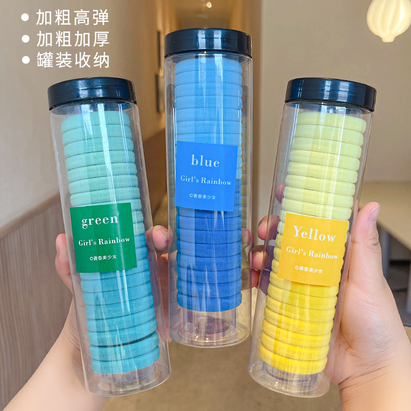 香菇罐发圈头绳夏季皮筋高弹力