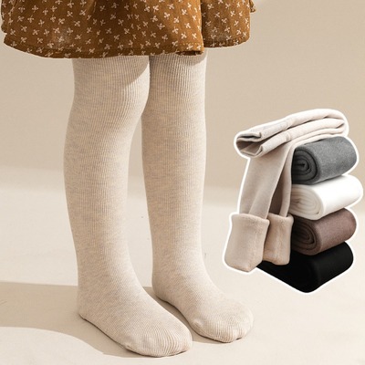 婴儿加绒打底裤宝宝秋冬加厚裤袜