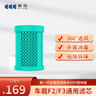 康风固体碱便携车载F2F3F4通用空气净化器滤芯