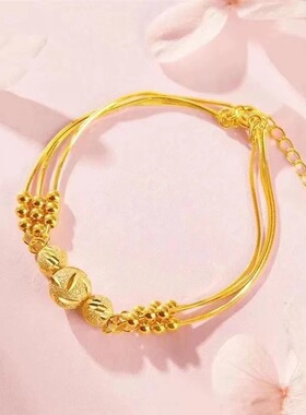 金色三生三世转运珠手链