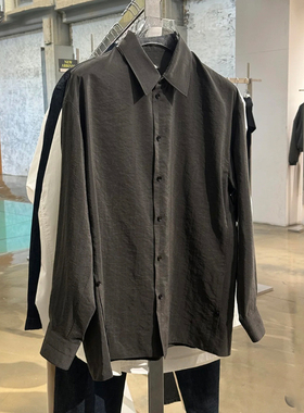 现货】Lem风格25SS新款老钱风桑蚕丝混纺夏季长袖 男女宽松同款