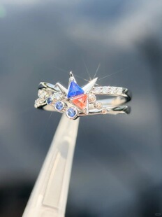 深空夏以昼归鹤婚戒同款深沈戒指小众设计精致百搭周边高级感指戒