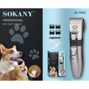 出口SOKANY9998理发剪充电宠物电推剪美发pet hair clipper