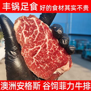 【丰锅足食】进口原切菲力牛排厚切惠灵顿儿童牛排里脊整条1500g