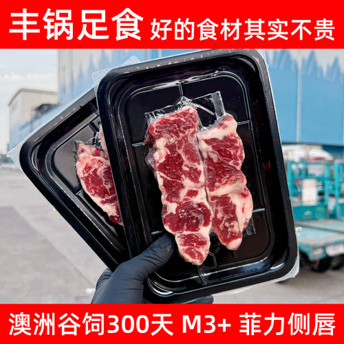 澳洲谷饲安格斯300天M3+菲力侧唇