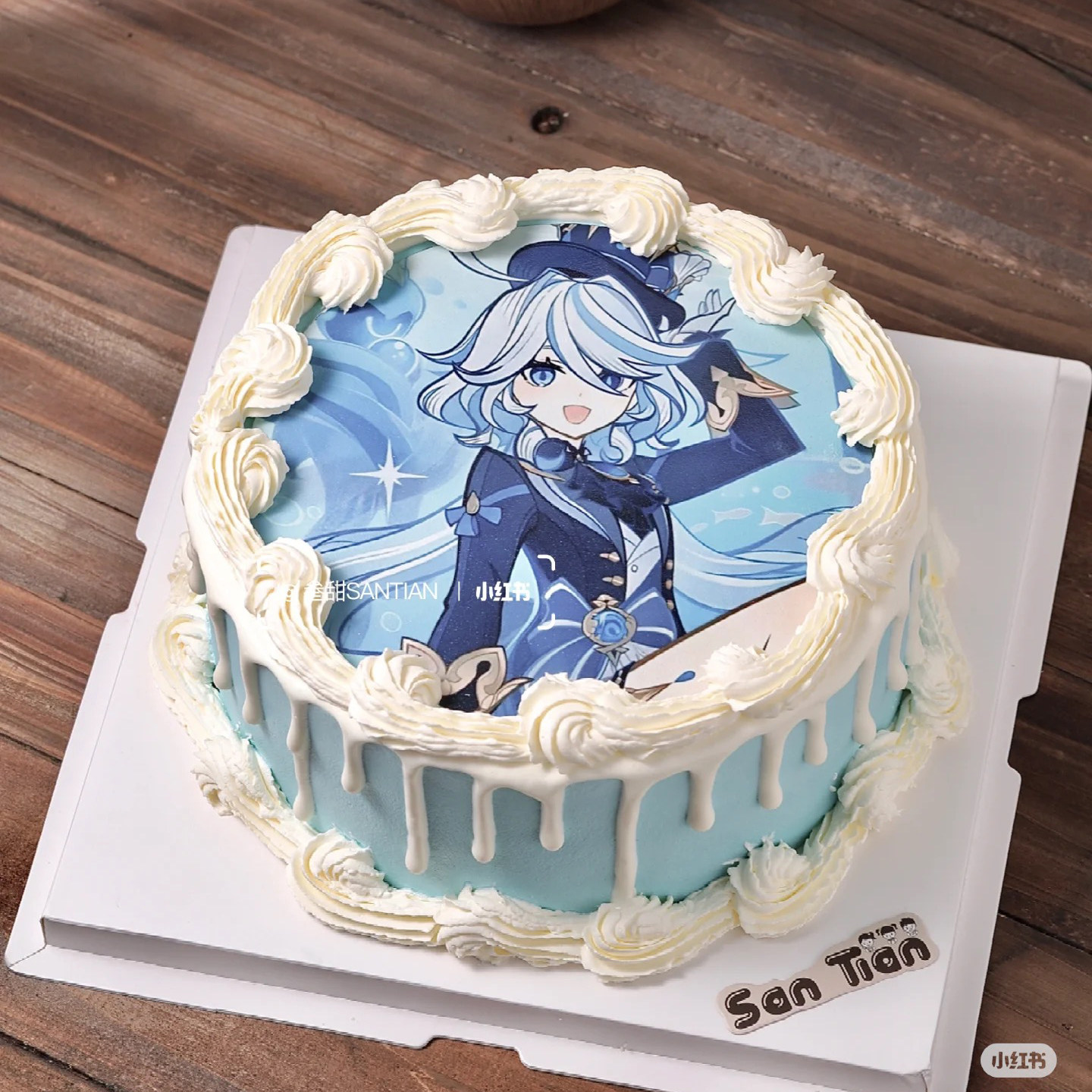 原元神游戏芙宁娜魈散兵糯米纸蛋糕装饰摆件二次元卡通手绘甜品,节庆用品/礼品,节日装扮用品,淘宝优惠券,粉丝福利购,淘宝优惠卷