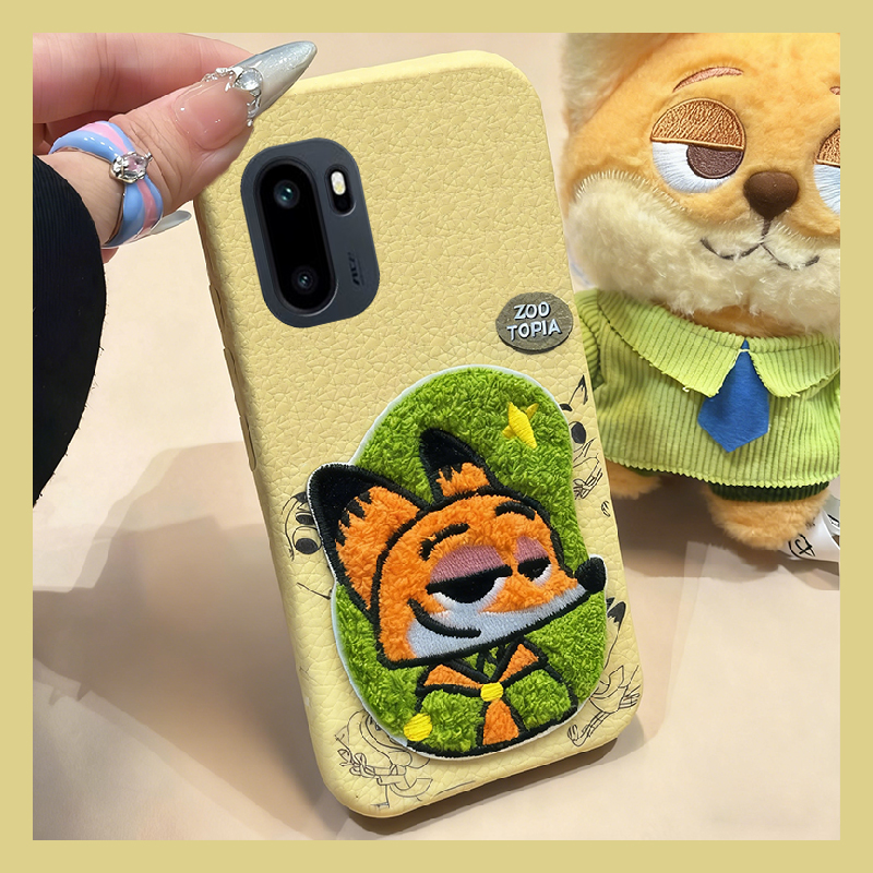 刺绣疯狂动物园适用一加ace6手机壳ace5pro朱迪1+15尼克13可爱12皮纹ace3仿皮acepro竞速版11r/2v/10t卡通软p