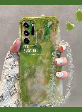 羽纱渐变晕染适用oppofindn3flip手机壳findn2flip高级感n3绿色n2新款findn折叠屏硬壳oppo小众0pp0个性创意