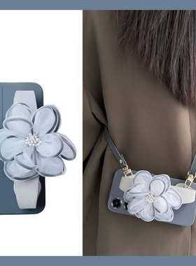 蓝色纱花适用oppoa2x手机壳a2pro冷淡风a9x腕带a1手腕a3韩系a8硅胶a7x软壳a31斜挎0ppo个性0pp0可背a11x女a5