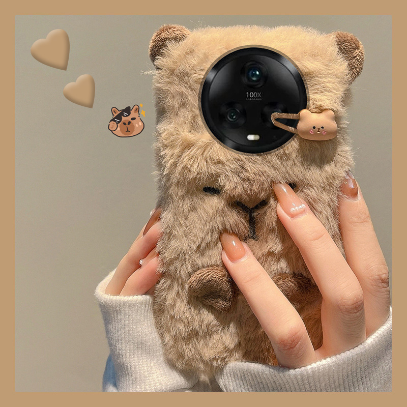 毛绒绒毛茸茸卡皮巴拉水豚手机壳