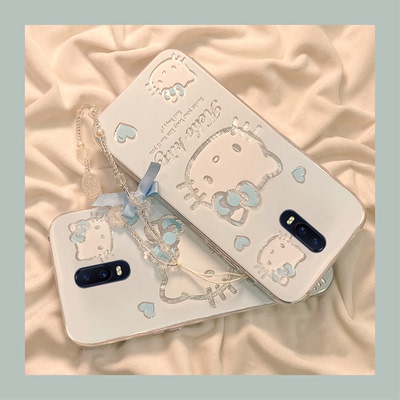 可爱卡通KT猫适用oppor17pro手机壳r15x梦境版r11splus高级感r9s超萌r7plus趣味r17硅胶oppo软壳0pp0小众个性