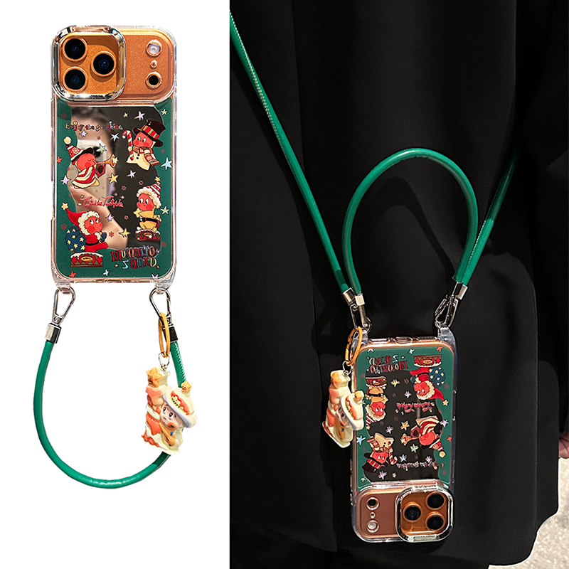 圣诞星星人适用vivoiqooneo11手机壳iqoo15斜挎爱酷z10turbo可背带13镜子12镜面11s卡通neo10por/8se/7/6/5软