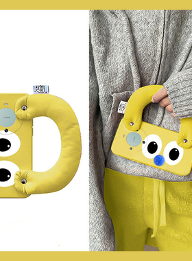 搞怪表情适用华为mate60pro手机壳50e趣味mata40黄色rs保时捷设计mete30e充棉meta20x腕带10pro硅胶+十日韩女