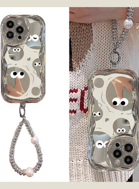 电镀煤球镜面适用苹果iphone15promax手机壳14plus高级感13por镜子ipone12小众11pm韩系x8xr硅胶7xsmax6se2/3