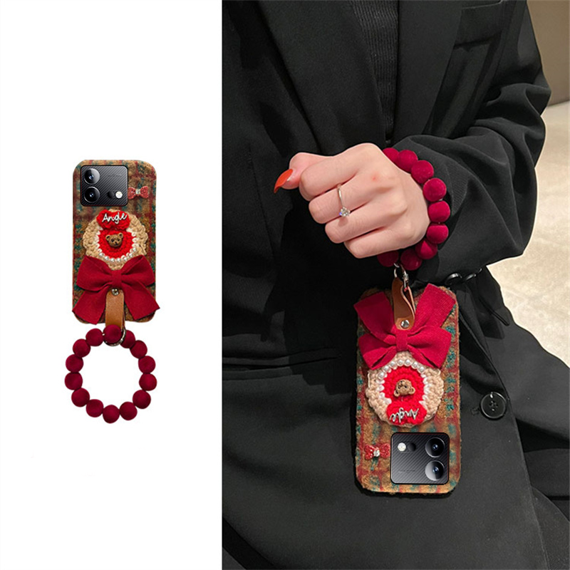 新年毛绒vivo手机壳日韩