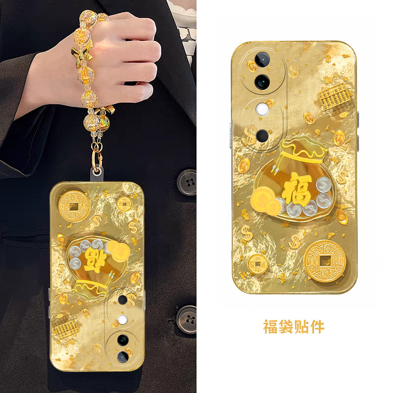 2025金币福袋适用vivos20手机壳s19pro简约s17t挂链s16e新年t1高级感s15本命年s12日韩s10喜庆s9硅胶s7立体s1
