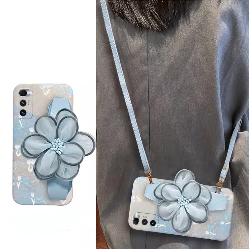 渐变碎花适用小米mixfold4手机壳mixfold3花朵mixfold2折叠屏mixflip硬壳mi米腕带斜挎可背带日韩小清新斜跨