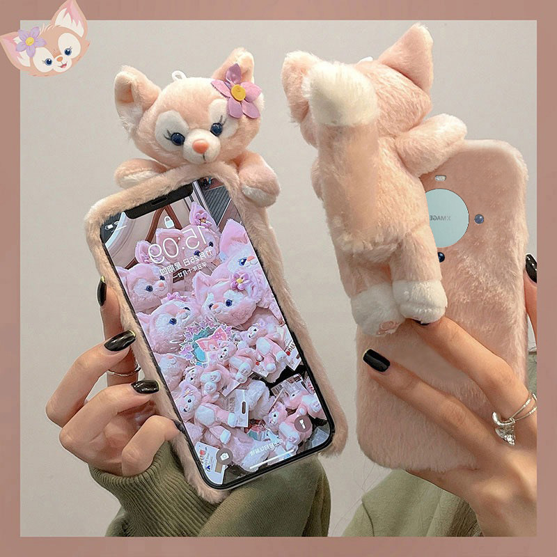 趴趴琳娜贝儿适用华为mate60pro手机壳mata50e立体rs保时捷设计mete40e+十meta30毛绒绒20x秋冬10硅胶卡通女p