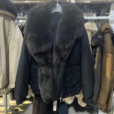 HERDERS 短款大毛领拉链款羽绒服 257871