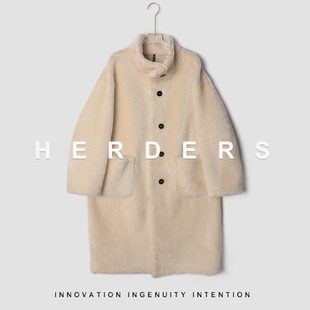 皮毛一体外套 多色立领纽扣款 40966 小软羊系列 HERDERS