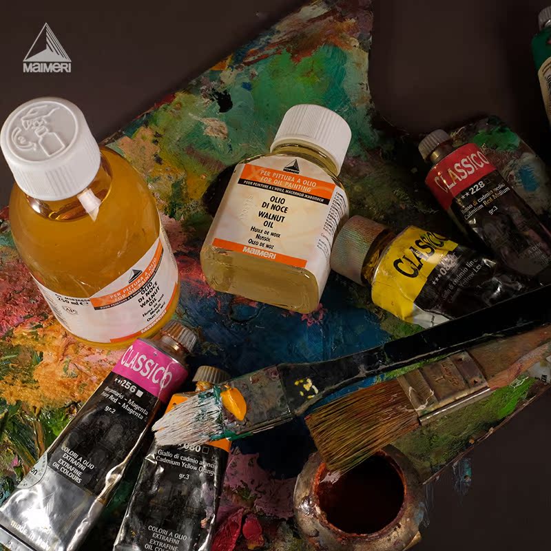 maimeri莓莉油画媒介专业调色油
