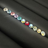 淘钛 钛合金 华子钻爆闪切面耳骨钉饰品头内螺旋唇钉鼻钉耳钉耳蜗