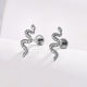 淘钛 钛合金银蛇辰蛇雅韵耳骨钉眉钉饰品头内螺旋唇钉鼻钉耳钉