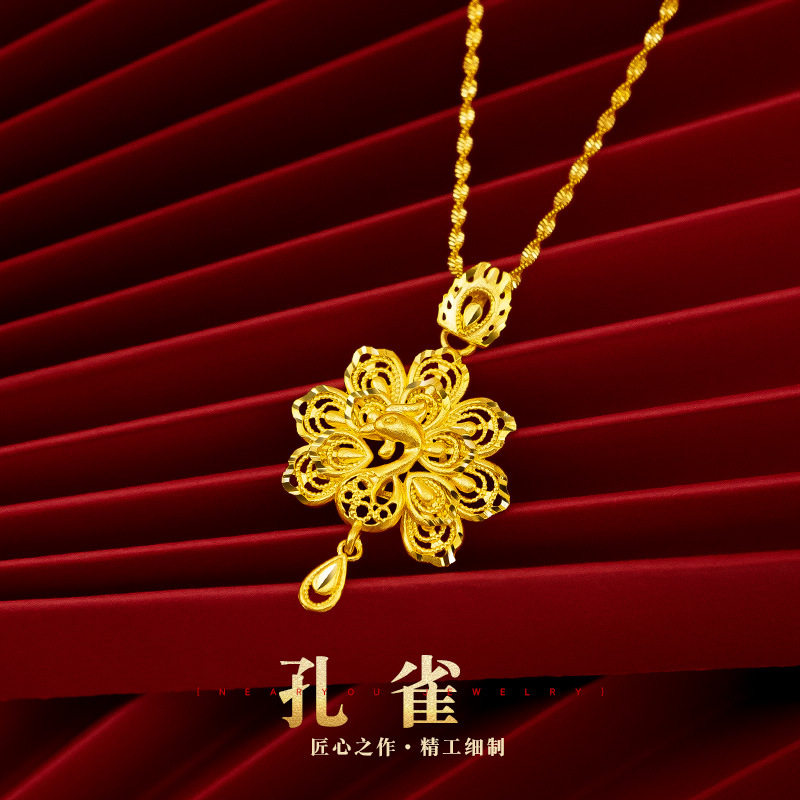 立大福越南沙金项链女不