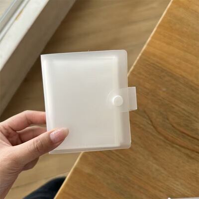 三寸卡册一宫格透明简约拍立得照片相册按扣透明收纳册口袋相册本