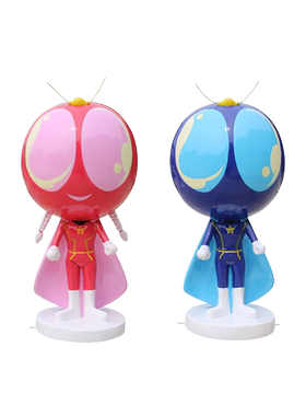 吉祥物公仔商铺雕塑摆设吸引人群