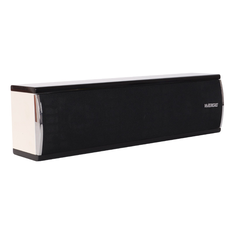 weige威格gs700木质5.1家庭影院中置音箱3寸超薄家用壁挂无源音响