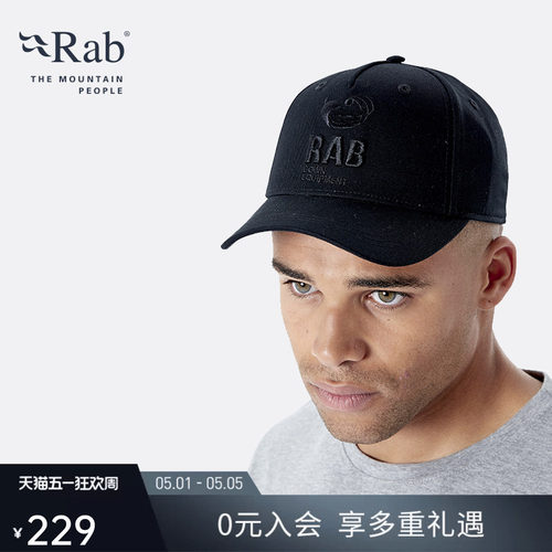 RAB睿坡刺绣运动百搭棒球帽