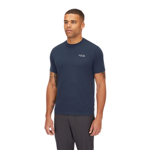 RAB睿坡Crimp Logo男士圆领轻薄快干纯色短袖户外运动T恤 QBL-67