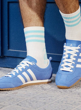 阿迪达斯男女鞋新款复古薄底休闲鞋低帮轻便减震舒适运动鞋JS4444