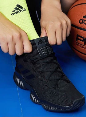 adidas阿迪达斯Pro Bounce2018男子团队款实战篮球鞋黑武士FW0905