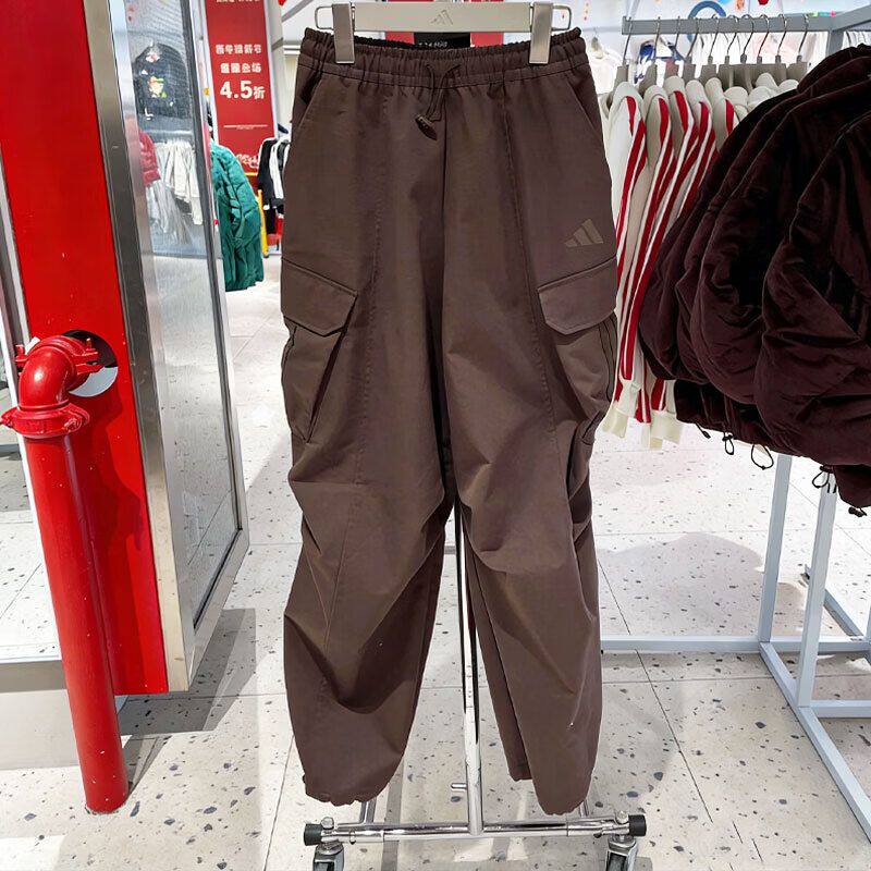 阿迪达斯裤子女裤2026新款运动工装裤宽松长裤直筒休闲裤KW0685