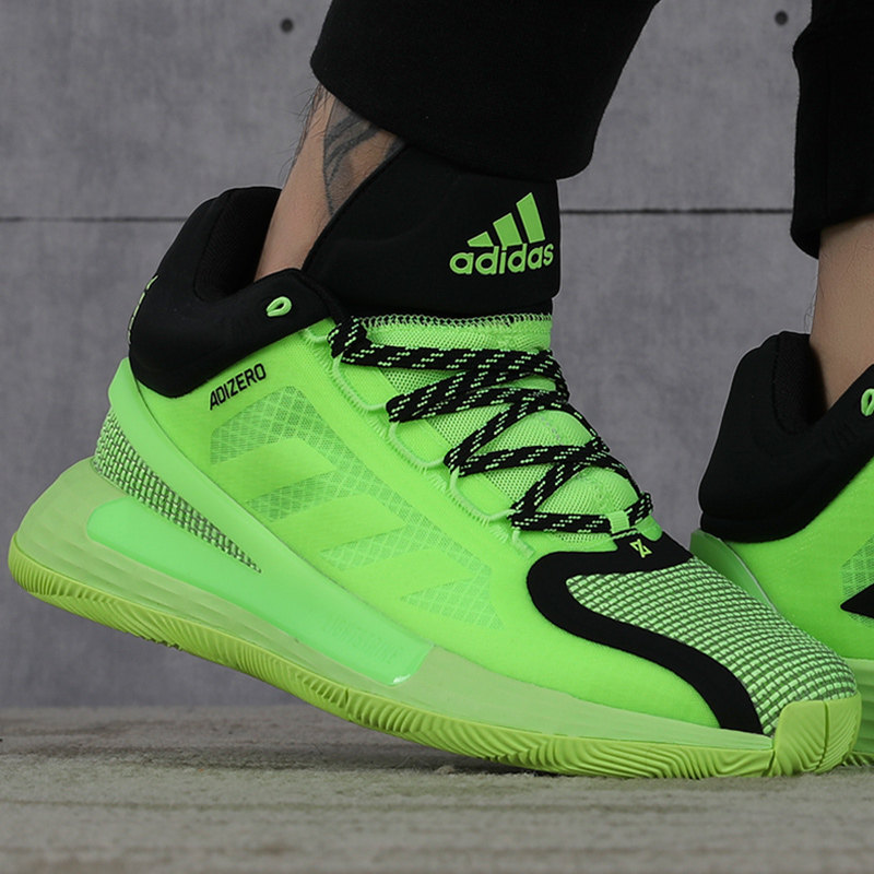 阿迪达斯透气篮球鞋男鞋2022夏新款d rose 11罗斯实战球鞋fu7405