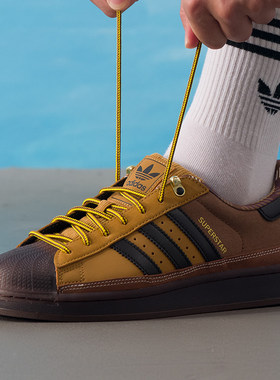 阿迪达斯男女鞋运动鞋2025新款秋季板鞋低帮轻便户外休闲鞋JR6990