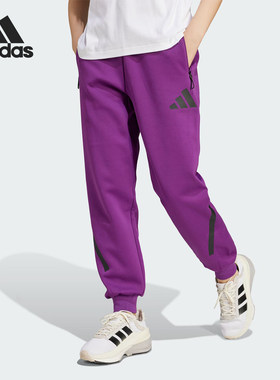 阿迪达斯女子长裤W Z.N.E. PT休闲宽松时尚健身训练运动裤JD6411