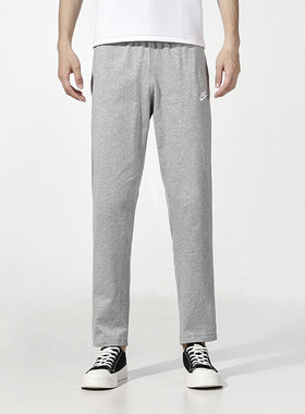 Nike耐克灰色男裤2024新款跑步训练宽松直筒裤休闲长裤BV2767-063