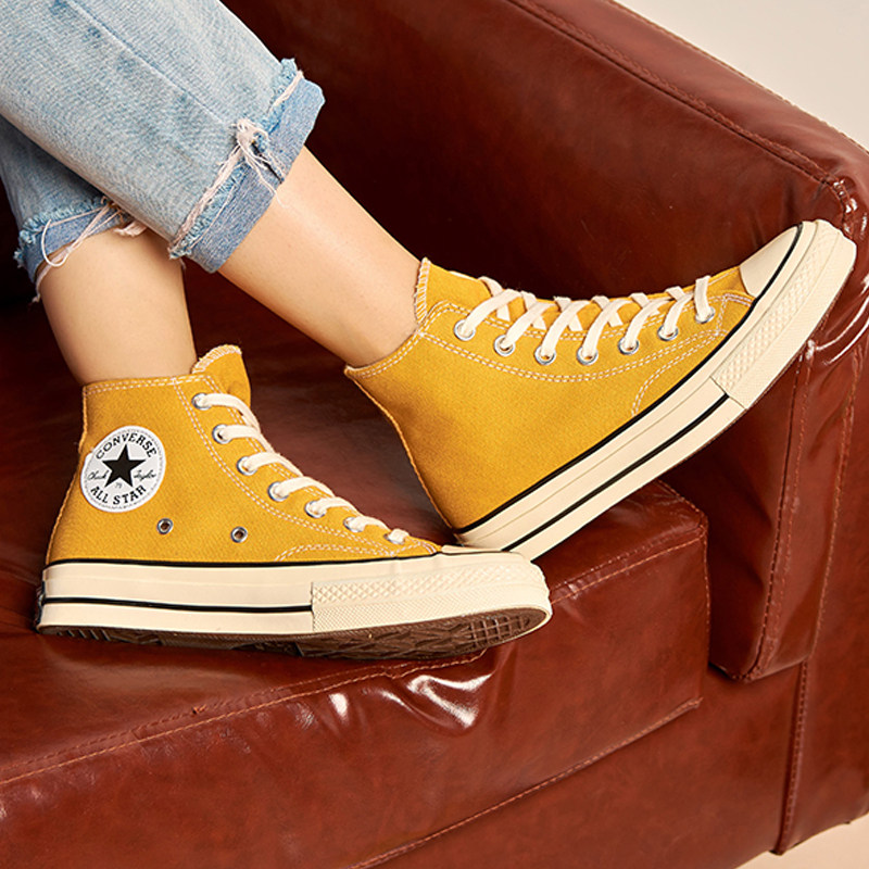 匡威黄色高帮板鞋2022秋新款男鞋女鞋1970s运动鞋鞋162054c