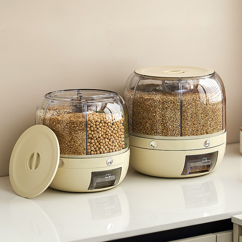 旋转分格家用米桶防虫防潮密封装大米缸米箱五谷杂粮收纳盒储米箱,厨房/烹饪用具,密封罐,淘宝优惠券,粉丝福利购,淘宝优惠卷