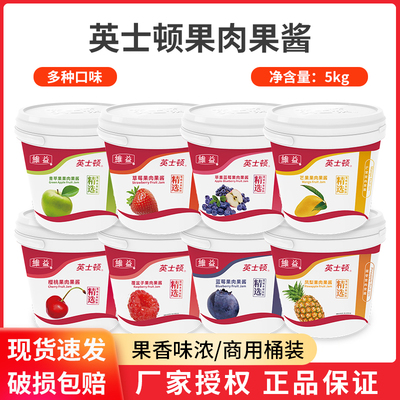 英士顿果肉果酱5kg蓝莓草莓苹果