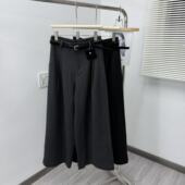 11.22 裤 英英Chili 休闲简约风韩系设计百搭磨毛阔腿西装