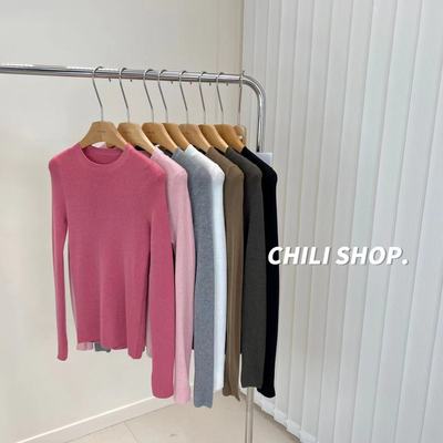 肤柔软针织打底毛衣08.12