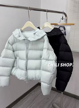【英英Chili】花苞帽减龄欧货设计师款95白鹅绒绒羽绒服PH 12.23