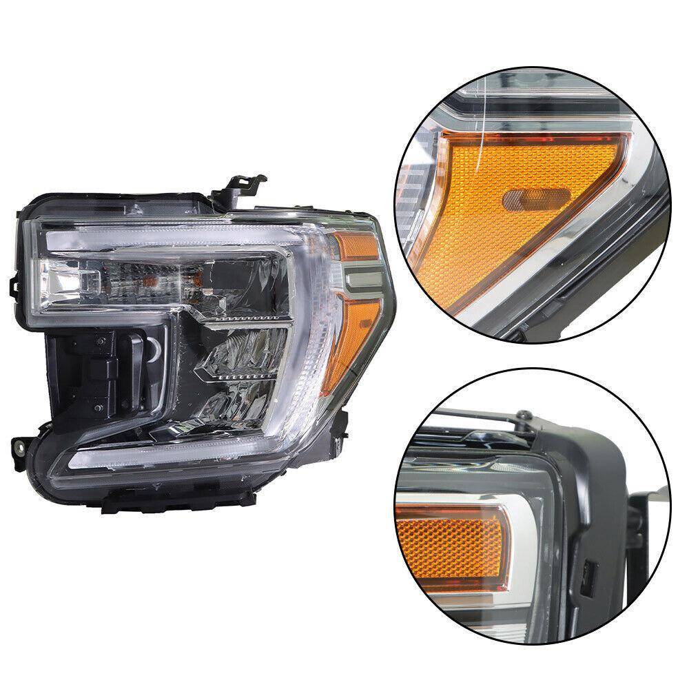 适用于2019-2021年GMCSierra1500卤素DRL车头灯驾驶员左头灯