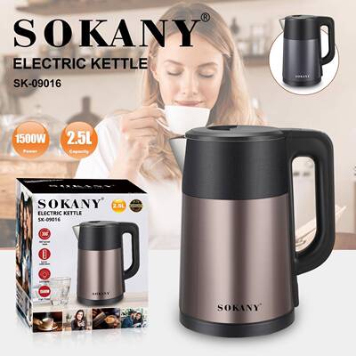 出口跨境SOKANY09016电水壶快速烧开水壶电热水壶ELECTRIC KETTLE